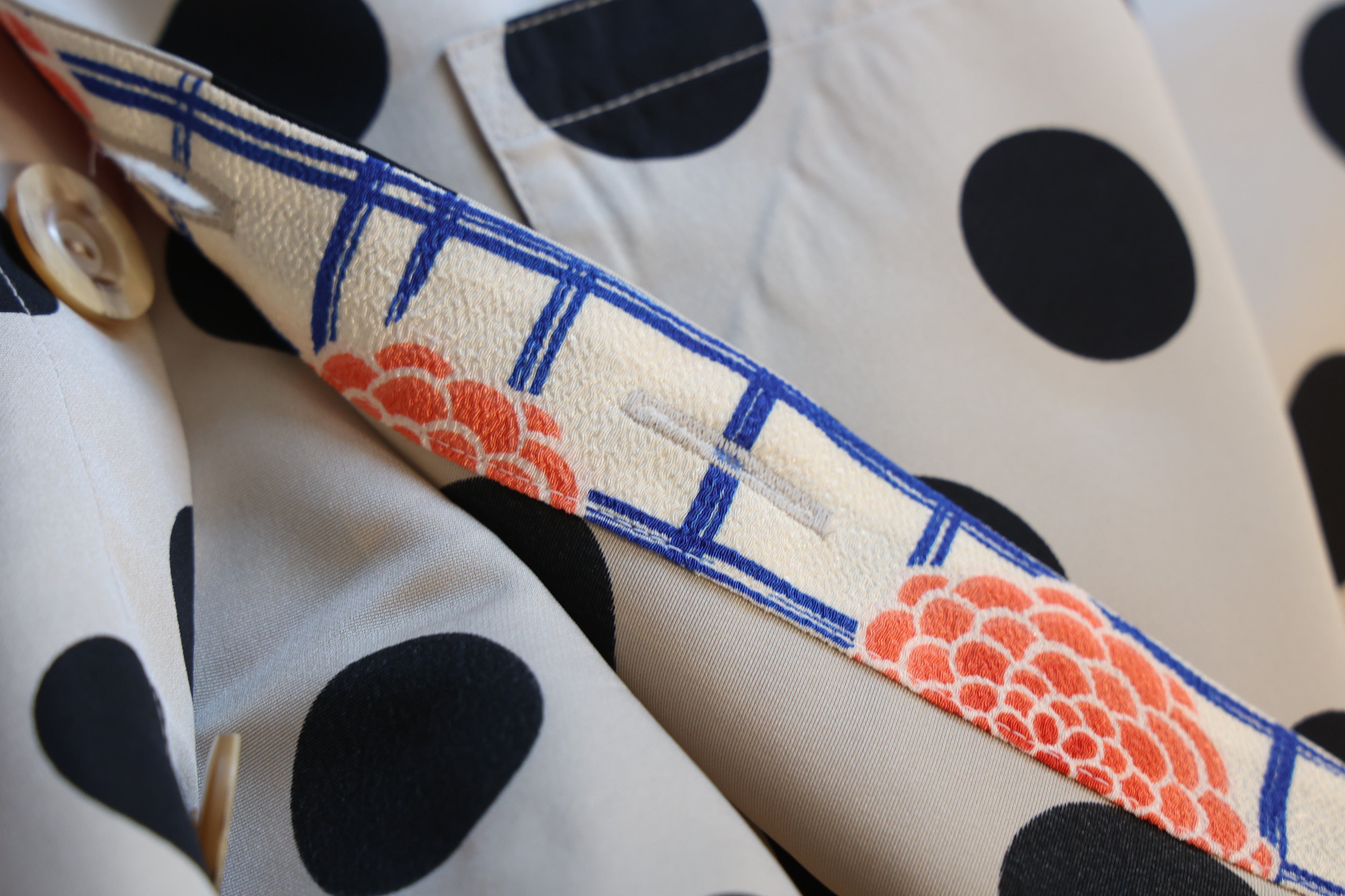 希少 Y's ワイズ ドット柄 水玉 デニムジャケット アーカイブ M 2 希少 Y's ワイズ ドット柄 水玉 デニムジャケット アーカイブ M