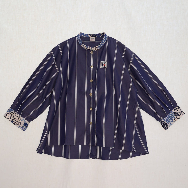 ストライプワイドシャツ