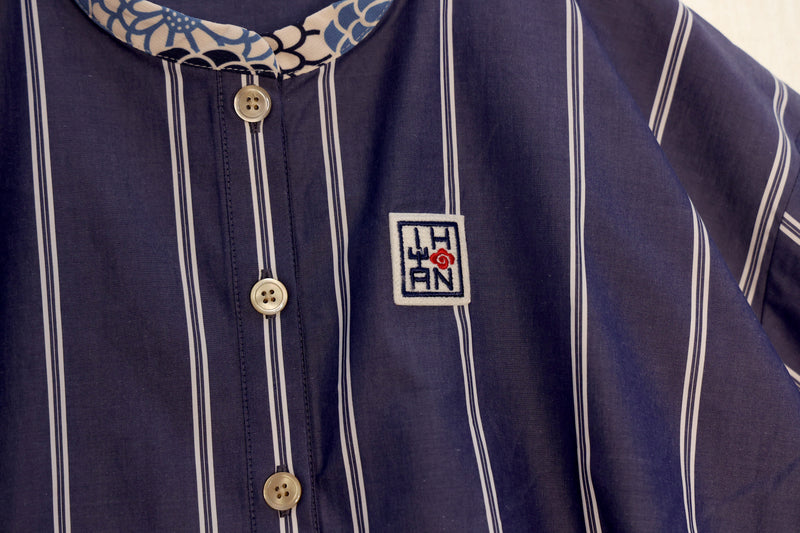 ストライプワイドシャツ