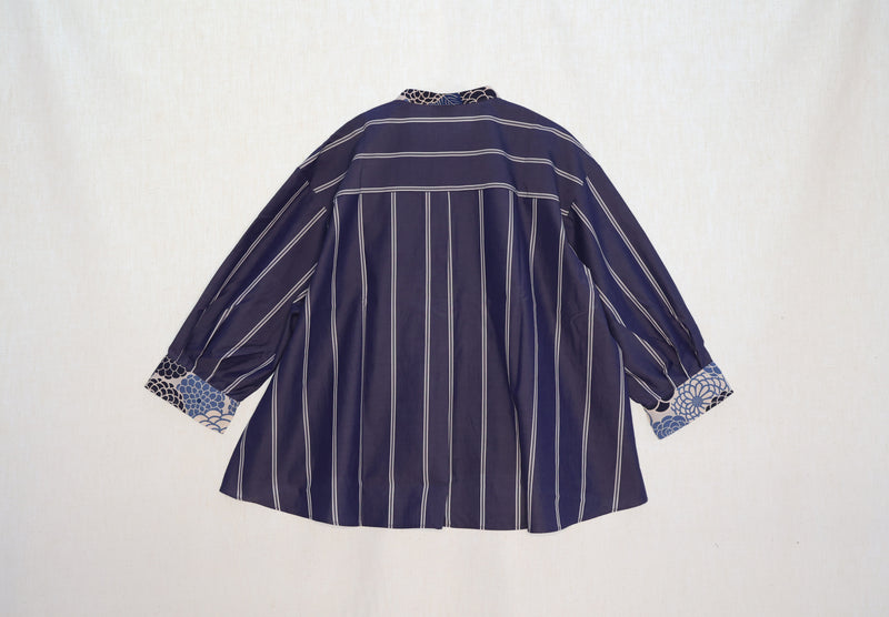 ストライプワイドシャツ