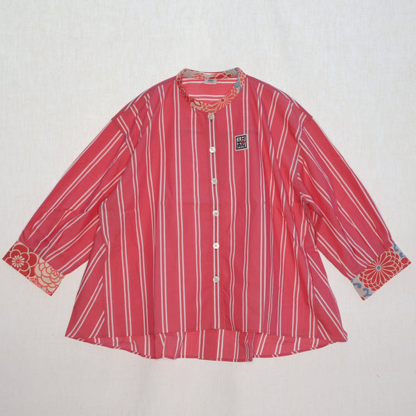 ストライプワイドシャツ