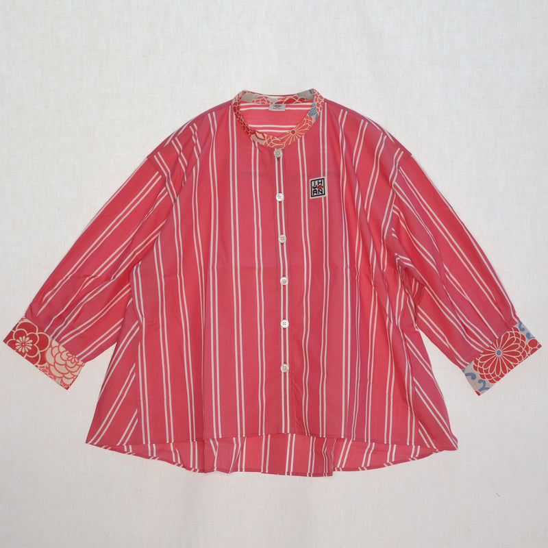 ストライプワイドシャツ